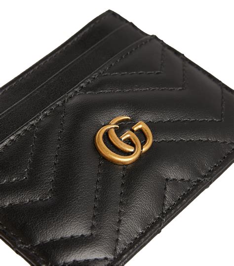 gucci marmont leather card holder|gucci microguccissima card holder.